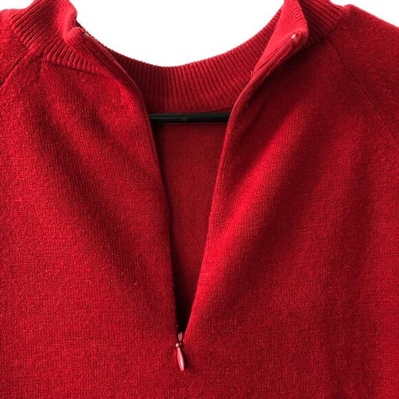 Karen Scott red sweater with zippered back size XL (T1) - Picture 5 of 5